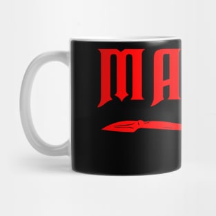 red hachet Mug